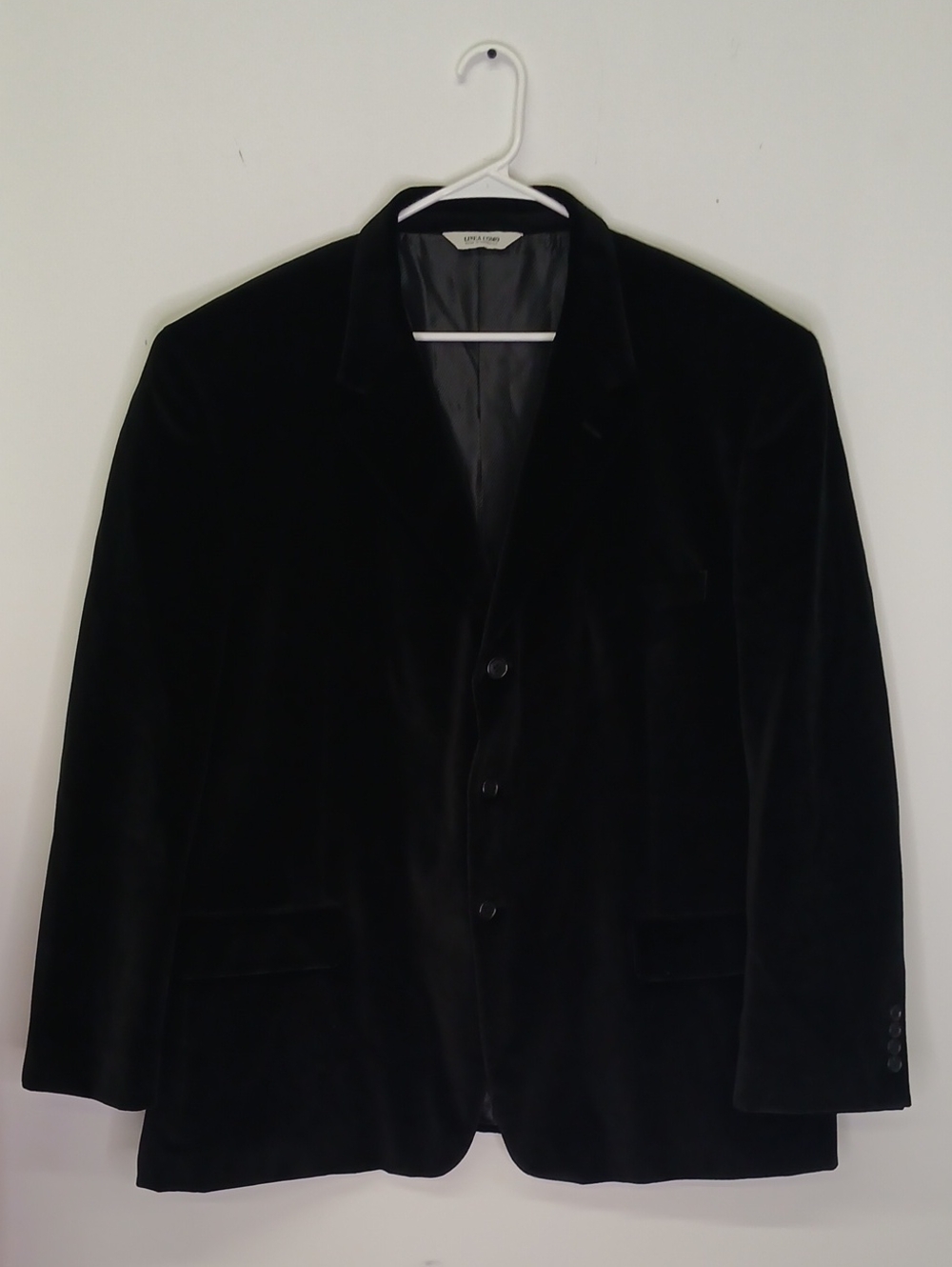 Linea Uomo Men's Black Velvet Blazer XXL
